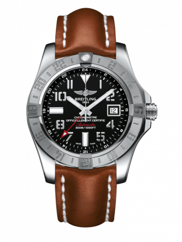 Breitling Avenger II GMT Stainless Steel / Volcano Black / Calf / Pin A3239011/BC34/433X/A20BA.1 Breitling Avenger II GMT Stainless Steel / Volcano Black / Calf / Pin A3239011/BC34/433X/A20BA.1
