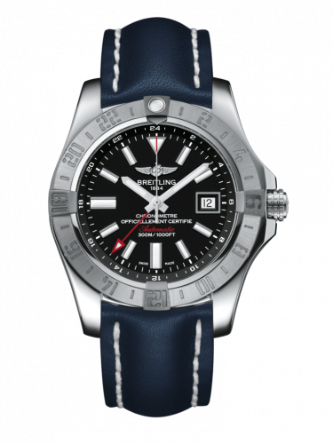 Breitling Avenger II GMT Stainless Steel / Volcano Black / Calf / Pin A3239011/BC35/105X/A20BA.1 Breitling Avenger II GMT Stainless Steel / Volcano Black / Calf / Pin A3239011/BC35/105X/A20BA.1