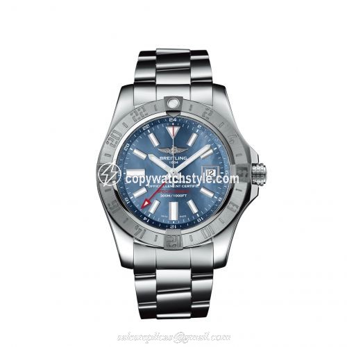 Breitling Avenger II GMT Stainless Steel / Blue MOP / Japan Special Edition A3239011/C930/170A