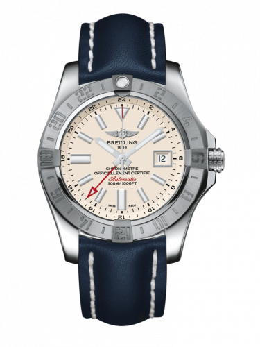 Breitling Avenger II GMT Stainless Steel / Stratus Silver / Calf / Pin A3239011/G778/105X/A20BA.1 Breitling Avenger II GMT Stainless Steel / Stratus Silver / Calf / Pin A3239011/G778/105X/A20BA.1