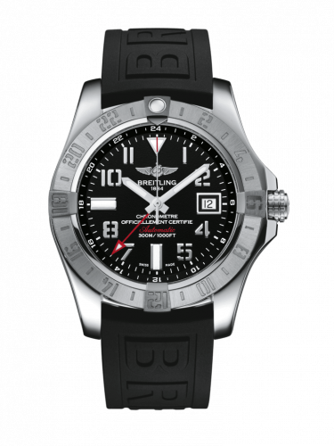 Breitling Avenger II GMT Stainless Steel / Volcano Black / Rubber / Folding A32390111B2S1 Breitling Avenger II GMT Stainless Steel / Volcano Black / Rubber / Folding A32390111B2S1