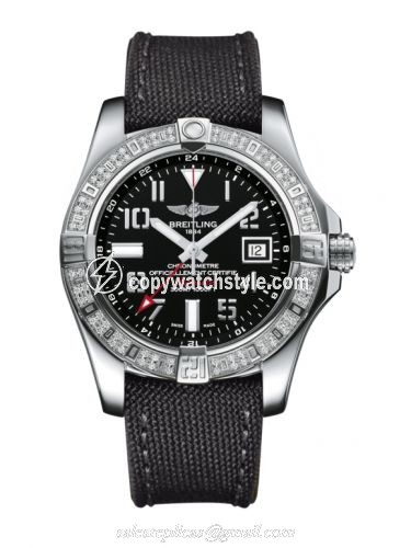 Breitling Avenger II GMT Stainless Steel / Diamond / Volcano Black / Military A3239053.BC34.109W Breitling Avenger II GMT Stainless Steel / Diamond / Volcano Black / Military A3239053.BC34.109W
