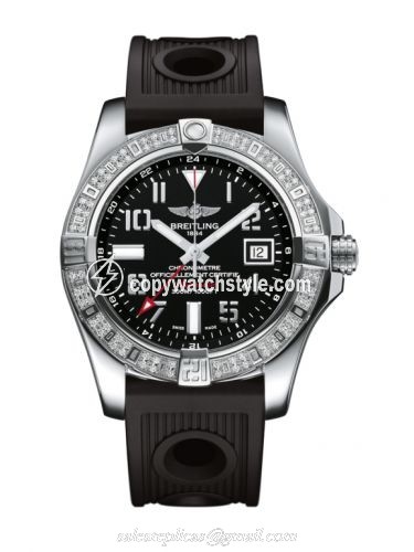 Breitling Avenger II GMT Stainless Steel / Diamond / Volcano Black / Rubber A3239053.BC34.200S Breitling Avenger II GMT Stainless Steel / Diamond / Volcano Black / Rubber A3239053.BC34.200S