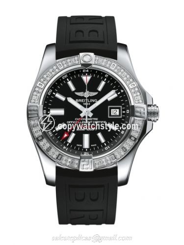 Breitling Avenger II GMT Stainless Steel / Diamond / Volcano Black / Rubber A3239053.BC35.152S Breitling Avenger II GMT Stainless Steel / Diamond / Volcano Black / Rubber A3239053.BC35.152S