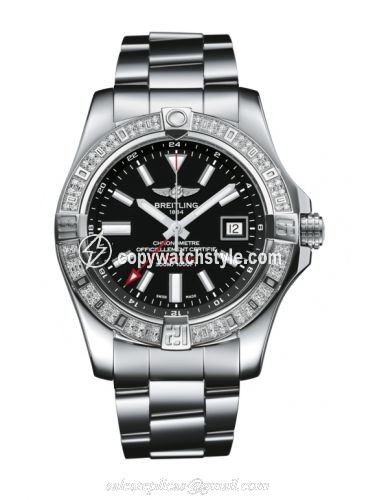 Breitling Avenger II GMT Stainless Steel / Diamond / Volcano Black / Bracelet A3239053.BC35.170A Breitling Avenger II GMT Stainless Steel / Diamond / Volcano Black / Bracelet A3239053.BC35.170A