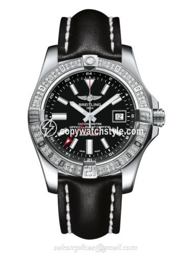 Breitling Avenger II GMT Stainless Steel / Diamond / Volcano Black / Calf A3239053.BC35.435X Breitling Avenger II GMT Stainless Steel / Diamond / Volcano Black / Calf A3239053.BC35.435X