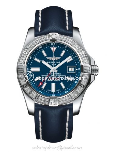 Breitling Avenger II GMT Stainless Steel / Diamond / Mariner Blue / Calf A3239053.C872.105X Breitling Avenger II GMT Stainless Steel / Diamond / Mariner Blue / Calf A3239053.C872.105X