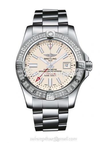 Breitling Avenger II GMT Stainless Steel / Diamond / Stratus Silver / Bracelet A3239053.G778.170A Breitling Avenger II GMT Stainless Steel / Diamond / Stratus Silver / Bracelet A3239053.G778.170A