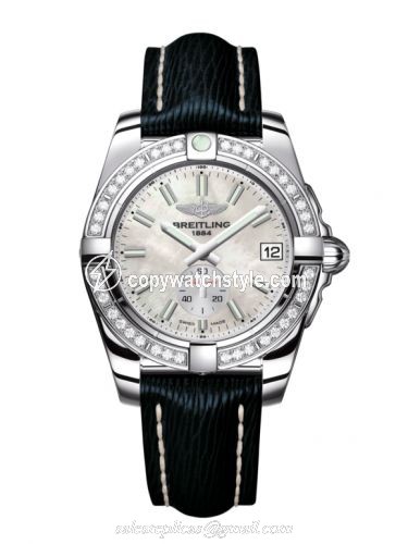 Breitling Galactic 36 Automatic Stainless Steel / Diamond / Pearl / Sahara A3733053/A788/215X/A16BA.1 Breitling Galactic 36 Automatic Stainless Steel / Diamond / Pearl / Sahara A3733053/A788/215X/A16BA.1