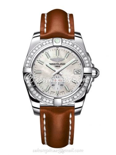 Breitling Galactic 36 Automatic Stainless Steel / Diamond / Pearl / Calf A3733053/A788/412X/A16BA.1