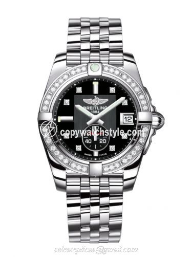 Breitling Galactic 36 Automatic Stainless Steel / Diamond / Volcano Black Diamond / Bracelet A3733053/BD02/376A