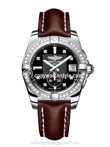 Breitling Galactic 36 Automatic Stainless Steel / Diamond / Volcano Black Diamond / Calf A3733053/BD02/416X/A16BA.1 Breitling Galactic 36 Automatic Stainless Steel / Diamond / Volcano Black Diamond / Calf A3733053/BD02/416X/A16BA.1