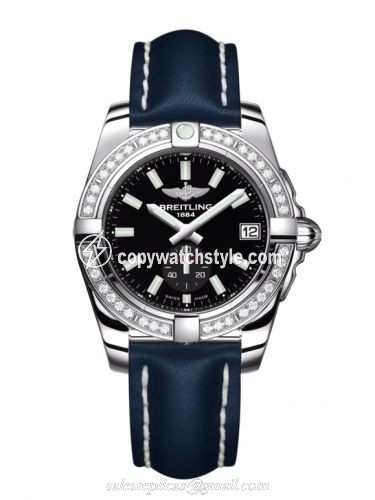Breitling Galactic 36 Automatic Stainless Steel / Diamond / Onyx Black / Calf A3733053/BE77/194X/A16BA.1 Breitling Galactic 36 Automatic Stainless Steel / Diamond / Onyx Black / Calf A3733053/BE77/194X/A16BA.1