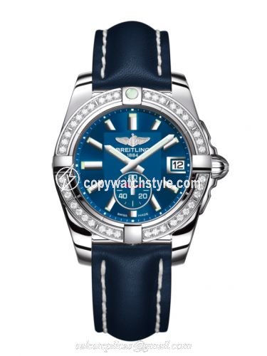 Breitling Galactic 36 Automatic Stainless Steel / Diamond / Gun Blue / Calf A3733053/C824/194X/A16BA.1 Breitling Galactic 36 Automatic Stainless Steel / Diamond / Gun Blue / Calf A3733053/C824/194X/A16BA.1