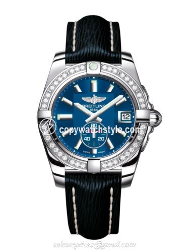 Breitling Galactic 36 Automatic Stainless Steel / Diamond / Gun Blue / Sahara A3733053/C824/215X/A16BA.1
