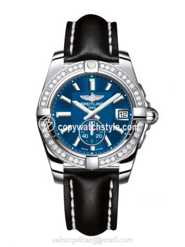 Breitling Galactic 36 Automatic Stainless Steel / Diamond / Gun Blue / Calf A3733053/C824/414X/A16BA.1 Breitling Galactic 36 Automatic Stainless Steel / Diamond / Gun Blue / Calf A3733053/C824/414X/A16BA.1
