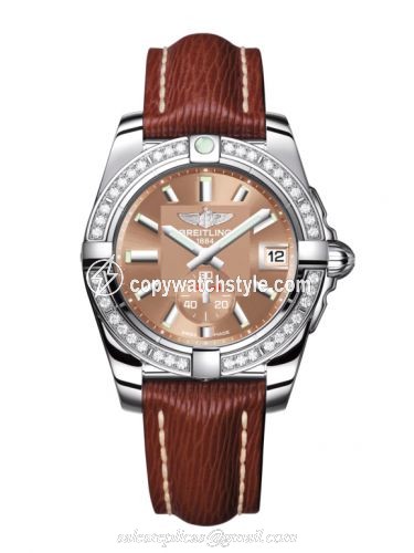 Breitling Galactic 36 Automatic Stainless Steel / Diamond / Copperhead Bronze / Sahara A3733053/Q582/216X/A16BA.1 Breitling Galactic 36 Automatic Stainless Steel / Diamond / Copperhead Bronze / Sahara A3733053/Q582/216X/A16BA.1