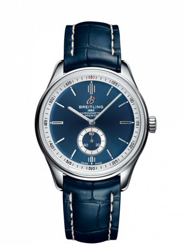 Breitling Premier Automatic 40 Stainless Steel / Blue / Croco Blue / Tang A37340351C1P2 Breitling Premier Automatic 40 Stainless Steel / Blue / Croco Blue / Tang A37340351C1P2