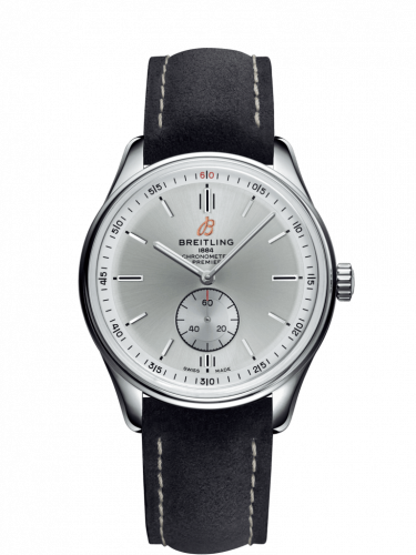 Breitling Premier Automatic 40 Stainless Steel / Silver / Nubuck Anthracite / Folding A37340351G1X1 Breitling Premier Automatic 40 Stainless Steel / Silver / Nubuck Anthracite / Folding A37340351G1X1