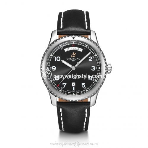 Breitling Navitimer 8 Automatic Day & Date 41 Stainless Steel / Black / Black Calf / Pin A45330101B1X1 Breitling Navitimer 8 Automatic Day & Date 41 Stainless Steel / Black / Black Calf / Pin A45330101B1X1