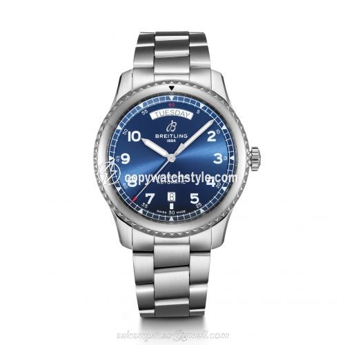 Breitling Navitimer 8 Automatic Day & Date 41 Stainless Steel / Blue / Bracelet A45330101C1A1