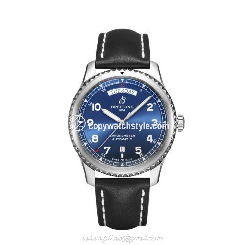 Breitling Navitimer 8 Automatic Day & Date 41 Stainless Steel / Blue / Black Calf / Folding A45330101C1X4 Breitling Navitimer 8 Automatic Day & Date 41 Stainless Steel / Blue / Black Calf / Folding A45330101C1X4