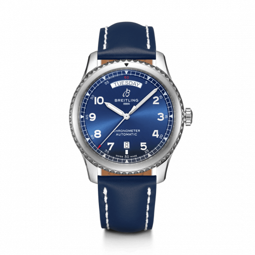 Breitling Navitimer 8 Automatic Day & Date 41 Stainless Steel / Blue / Blue Calf / Folding A45330101C1X5 Breitling Navitimer 8 Automatic Day & Date 41 Stainless Steel / Blue / Blue Calf / Folding A45330101C1X5