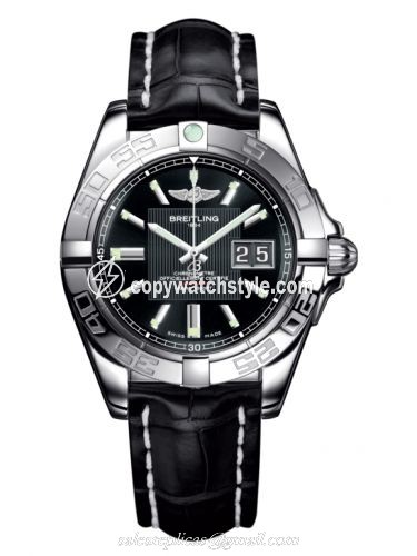 Breitling Galactic 41 Stainless Steel / Trophy Black / Croco A49350L2.BA07.728P Breitling Galactic 41 Stainless Steel / Trophy Black / Croco A49350L2.BA07.728P