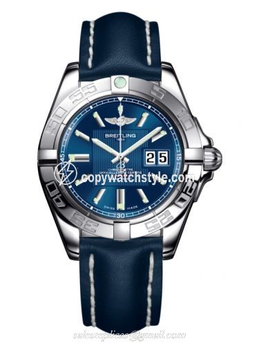Breitling Galactic 41 Stainless Steel / Metallica Blue / Calf A49350L2.C806.113X Breitling Galactic 41 Stainless Steel / Metallica Blue / Calf A49350L2.C806.113X
