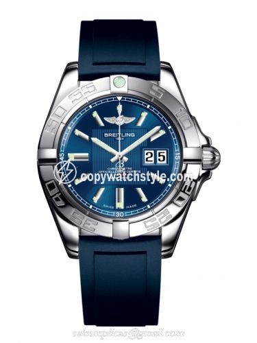 Breitling Galactic 41 Stainless Steel / Metallica Blue / Rubber A49350L2.C806.138S Breitling Galactic 41 Stainless Steel / Metallica Blue / Rubber A49350L2.C806.138S