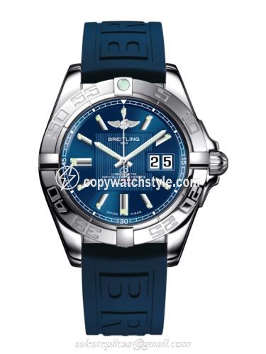 Breitling Galactic 41 Stainless Steel / Metallica Blue / Rubber A49350L2.C806.148S Breitling Galactic 41 Stainless Steel / Metallica Blue / Rubber A49350L2.C806.148S