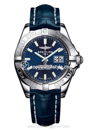 Breitling Galactic 41 Stainless Steel / Horizon Blue / Croco A49350L2.C929.718P Breitling Galactic 41 Stainless Steel / Horizon Blue / Croco A49350L2.C929.718P