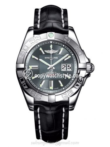 Breitling Galactic 41 Stainless Steel / Tomcat Gray / Croco A49350L2.F549.728P Breitling Galactic 41 Stainless Steel / Tomcat Gray / Croco A49350L2.F549.728P