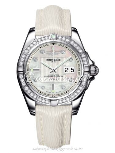 Breitling Galactic 41 Stainless Steel / Diamond / Pearl Diamond / Sahara A49350LA.A702.237X Breitling Galactic 41 Stainless Steel / Diamond / Pearl Diamond / Sahara A49350LA.A702.237X