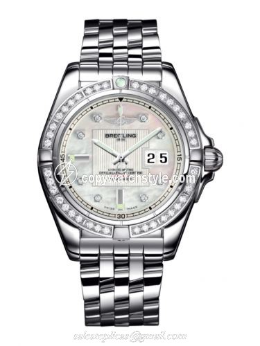 Breitling Galactic 41 Stainless Steel / Diamond / Pearl Diamond / Bracelet A49350LA.A702.366A Breitling Galactic 41 Stainless Steel / Diamond / Pearl Diamond / Bracelet A49350LA.A702.366A