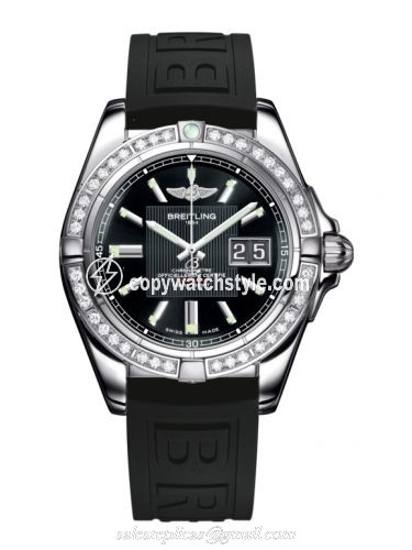 Breitling Galactic 41 Stainless Steel / Diamond / Trophy Black / Rubber A49350LA.BA07.150S Breitling Galactic 41 Stainless Steel / Diamond / Trophy Black / Rubber A49350LA.BA07.150S