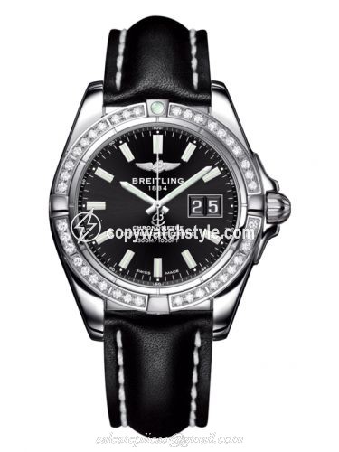 Breitling Galactic 41 Stainless Steel / Diamond / Onyx Black / Calf A49350LA.BE58.428X Breitling Galactic 41 Stainless Steel / Diamond / Onyx Black / Calf A49350LA.BE58.428X
