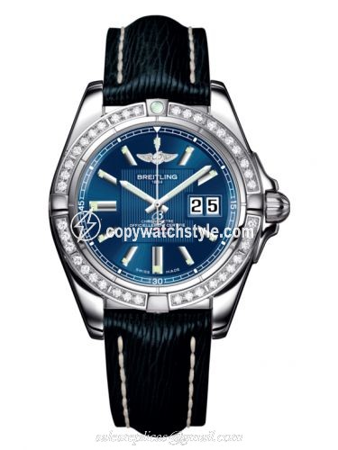 Breitling Galactic 41 Stainless Steel / Diamond / Metallica Blue / Sahara A49350LA.C806.220X Breitling Galactic 41 Stainless Steel / Diamond / Metallica Blue / Sahara A49350LA.C806.220X