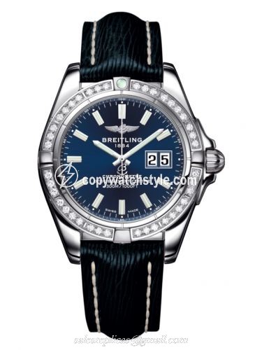 Breitling Galactic 41 Stainless Steel / Diamond / Horizon Blue / Sahara A49350LA.C929.220X