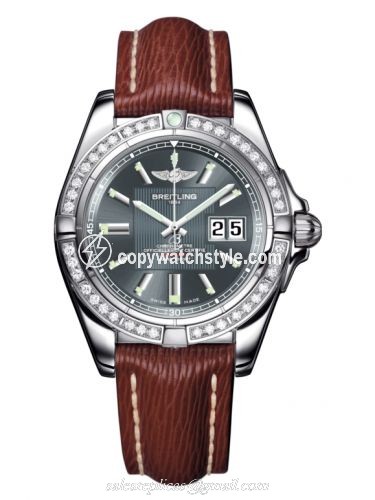 Breitling Galactic 41 Stainless Steel / Diamond / Tomcat Gray / Sahara A49350LA.F549.221X Breitling Galactic 41 Stainless Steel / Diamond / Tomcat Gray / Sahara A49350LA.F549.221X