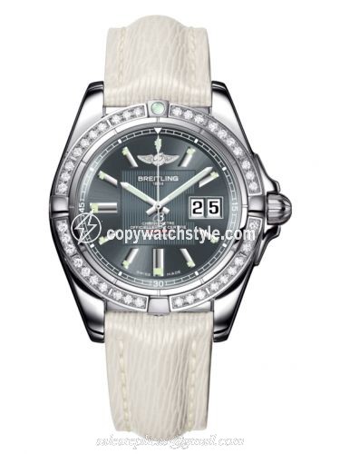 Breitling Galactic 41 Stainless Steel / Diamond / Tomcat Gray / Sahara A49350LA.F549.237X Breitling Galactic 41 Stainless Steel / Diamond / Tomcat Gray / Sahara A49350LA.F549.237X