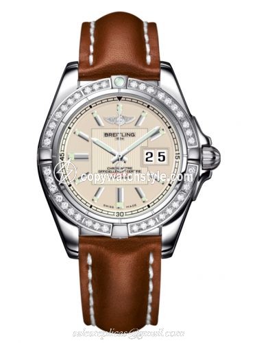 Breitling Galactic 41 Stainless Steel / Diamond / Sierra Silver / Calf A49350LA.G699.425X Breitling Galactic 41 Stainless Steel / Diamond / Sierra Silver / Calf A49350LA.G699.425X