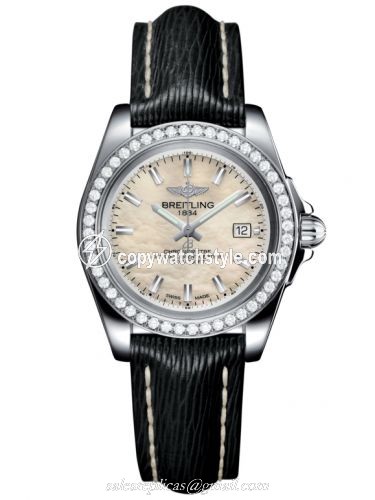 Breitling Galactic 32 Sleek Edition Stainless Steel / Diamond / Pearl / Sahara A7133053/A800/208X/A14BA.1 Breitling Galactic 32 Sleek Edition Stainless Steel / Diamond / Pearl / Sahara A7133053/A800/208X/A14BA.1