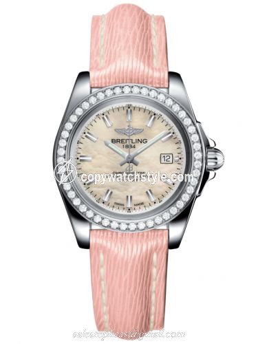 Breitling Galactic 32 Sleek Edition Stainless Steel / Diamond / Pearl / Sahara A7133053/A800/238X/A14BA.1 Breitling Galactic 32 Sleek Edition Stainless Steel / Diamond / Pearl / Sahara A7133053/A800/238X/A14BA.1