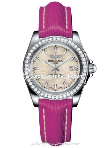 Breitling Galactic 32 Sleek Edition Stainless Steel / Diamond / Pearl / Sahara A7133053/A800/241X/A14BA.1