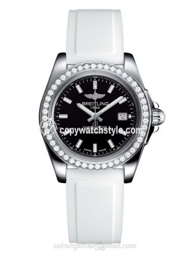 Breitling Galactic 32 Sleek Edition Stainless Steel / Diamond / Trophy Black / Rubber A7133053/BF62/164S/A14S.1 Breitling Galactic 32 Sleek Edition Stainless Steel / Diamond / Trophy Black / Rubber A7133053/BF62/164S/A14S.1