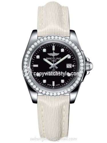 Breitling Galactic 32 Sleek Edition Stainless Steel / Diamond / Trophy Black Diamond / Sahara A7133053/BF63/235X/A14BA.1