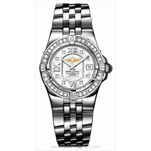 Breitling Starliner 2008 Diamond Bezel / MOP A7134012.A679
