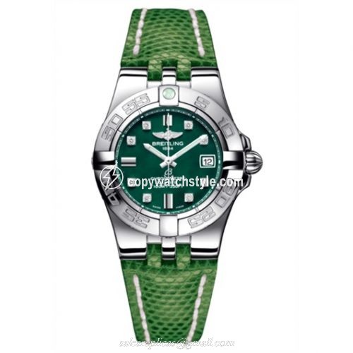 Breitling Galactic 30 Green / Diamond / Teju A71340L2.L516.166Z