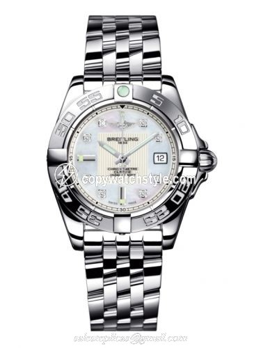 Breitling Galactic 32 Stainless Steel / Pearl Diamond / Bracelet A71356L2.A708.367A Breitling Galactic 32 Stainless Steel / Pearl Diamond / Bracelet A71356L2.A708.367A